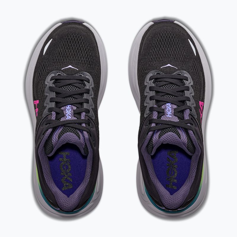 Női futócipők HOKA Bondi 9 black/neon dragonfruit 5