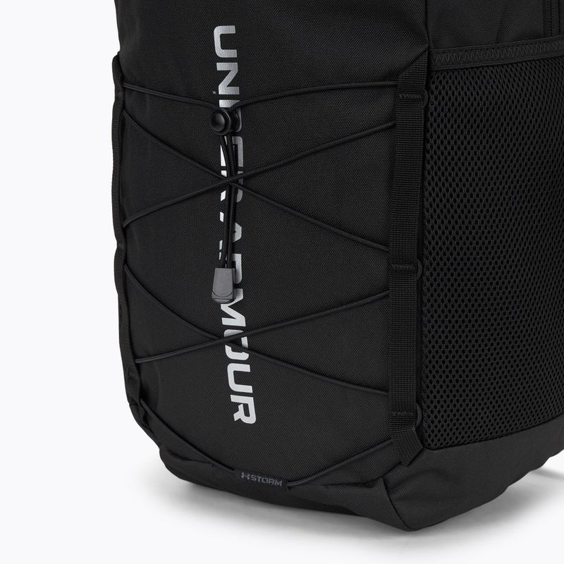 Under Armour Hustle Sport 6.0 hátizsák 26 l fekete/fekete/fémes ezüst 5