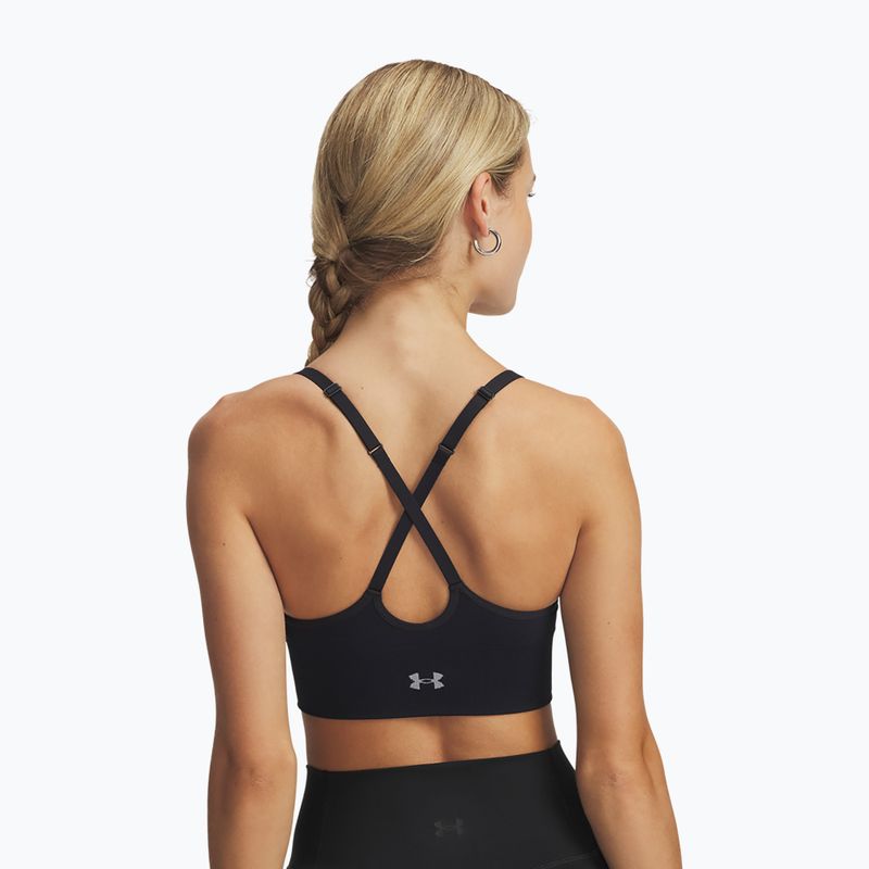 Sportmelltartó Under Armour Vanish Seamless Low black/steel 2