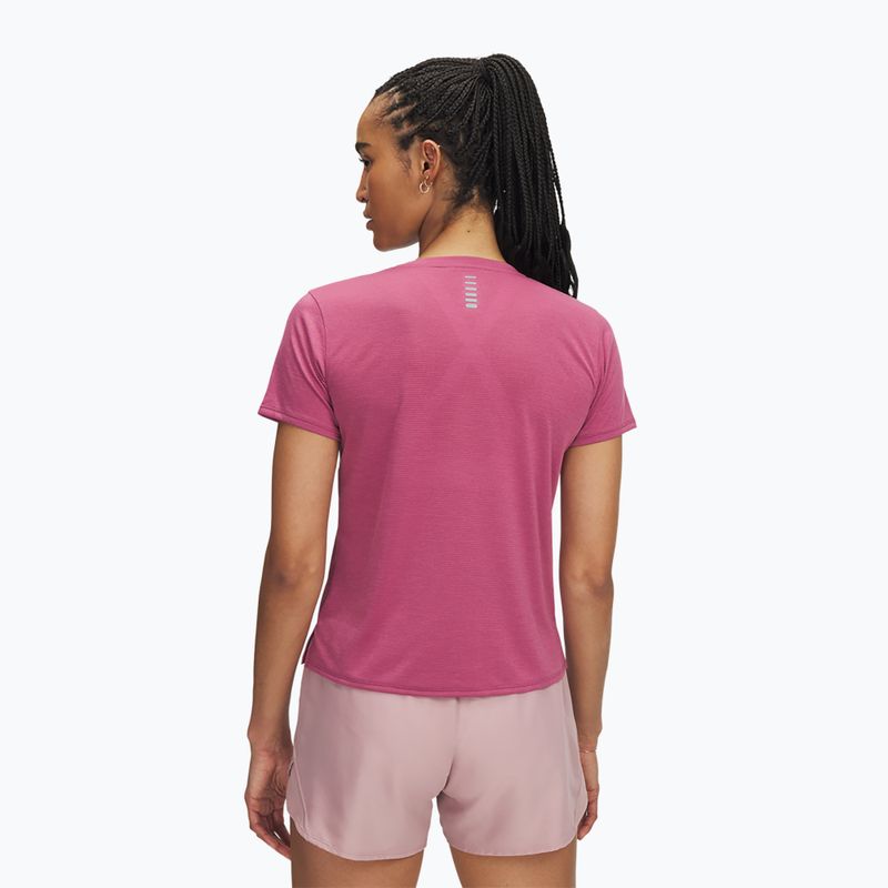 Női futópóló Under Armour Launch fuchsia dusk/tükröződő 2