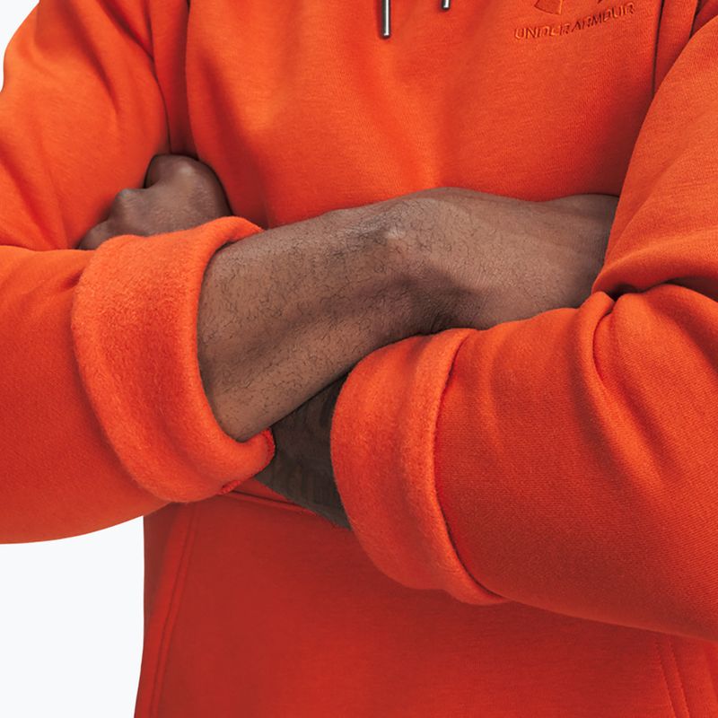 Férfi kapucnis pulóver Under Armour Essential Fleece Hoodie surplus orange/surplus orange 4