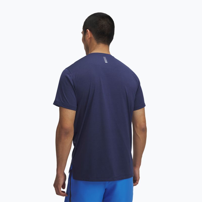 Férfi futópóló Under Armour UA Launch washed navy/reflective 2
