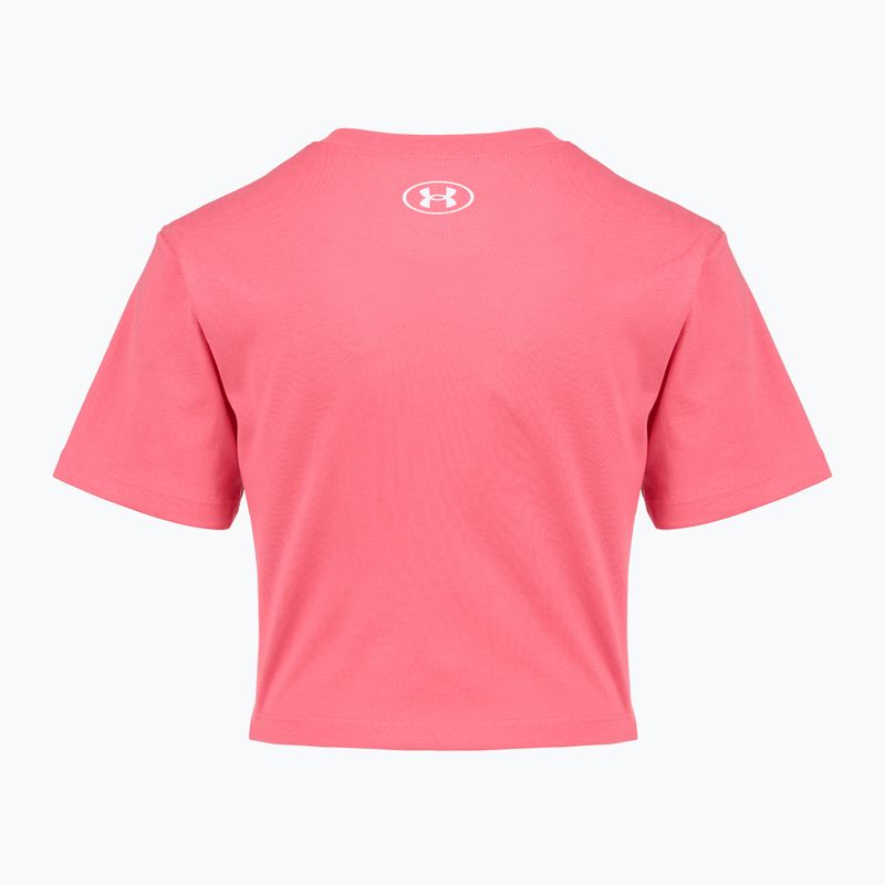 Gyerek póló Under Armour Rival pink 2