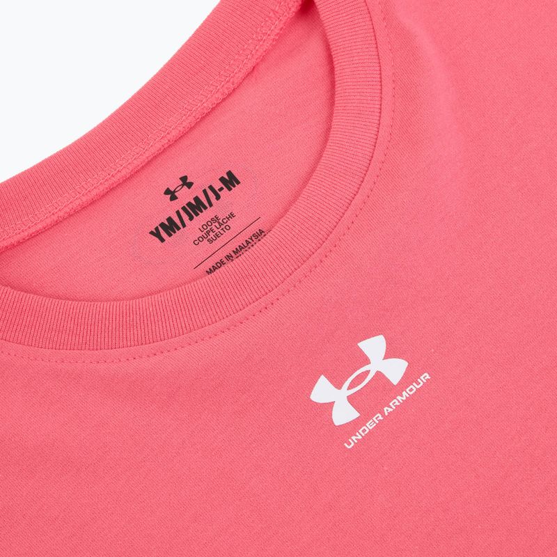 Gyerek póló Under Armour Rival pink 3