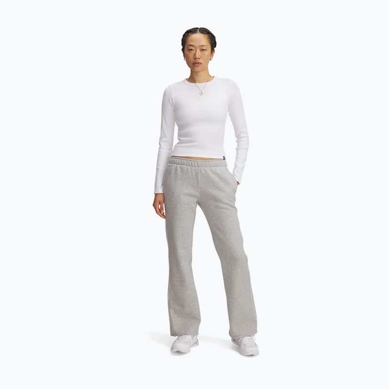 Női nadrág Under Armour Rival Fleece Piped mod gray light heather white 2