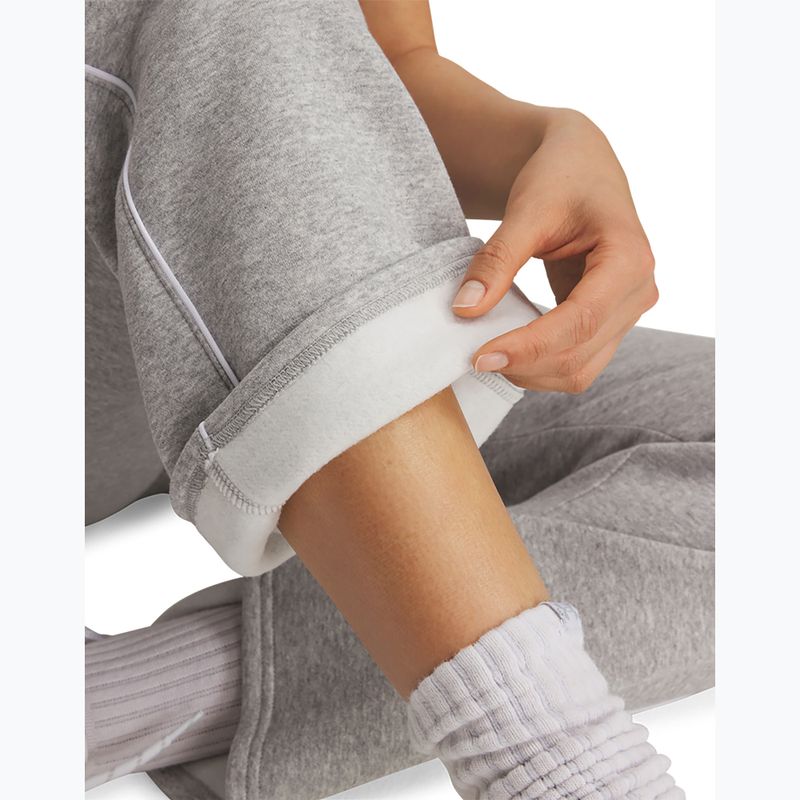 Női nadrág Under Armour Rival Fleece Piped mod gray light heather white 4