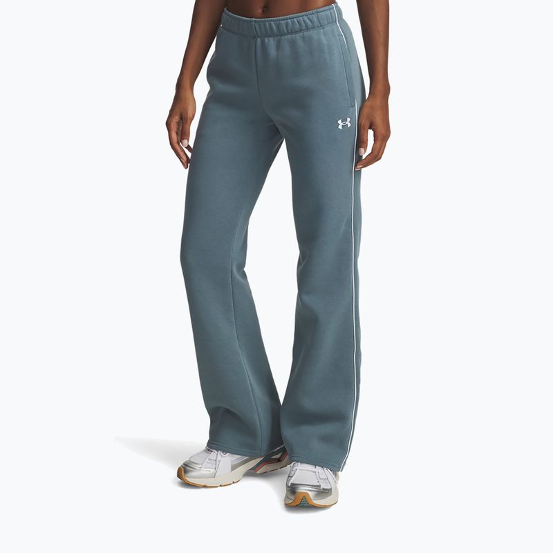 Női melegítőnadrág Under Armour Rival Fleece Piped jasper blue/white