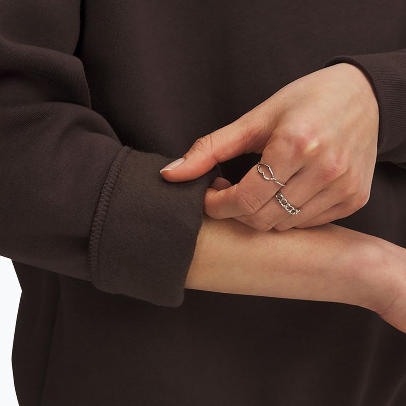 Női Under Armour Icon Fleece kapucnis pulóver kona barna/fehér 3