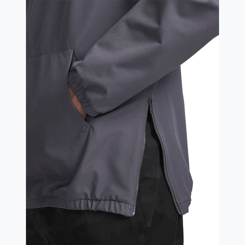 Férfi kapucnis pulóver Under Armour Unstoppable Woven Hoodie castlerock/white 3