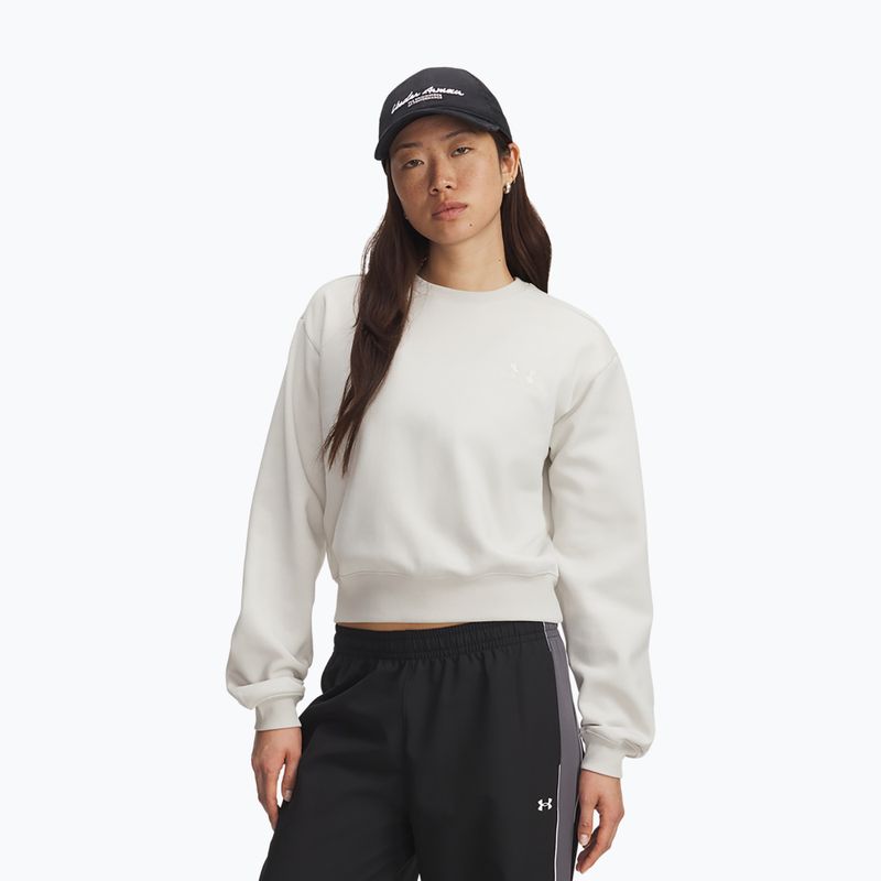 Női edzőpulóver Under Armour Icon Vida Fleece Crew summit white/summit white