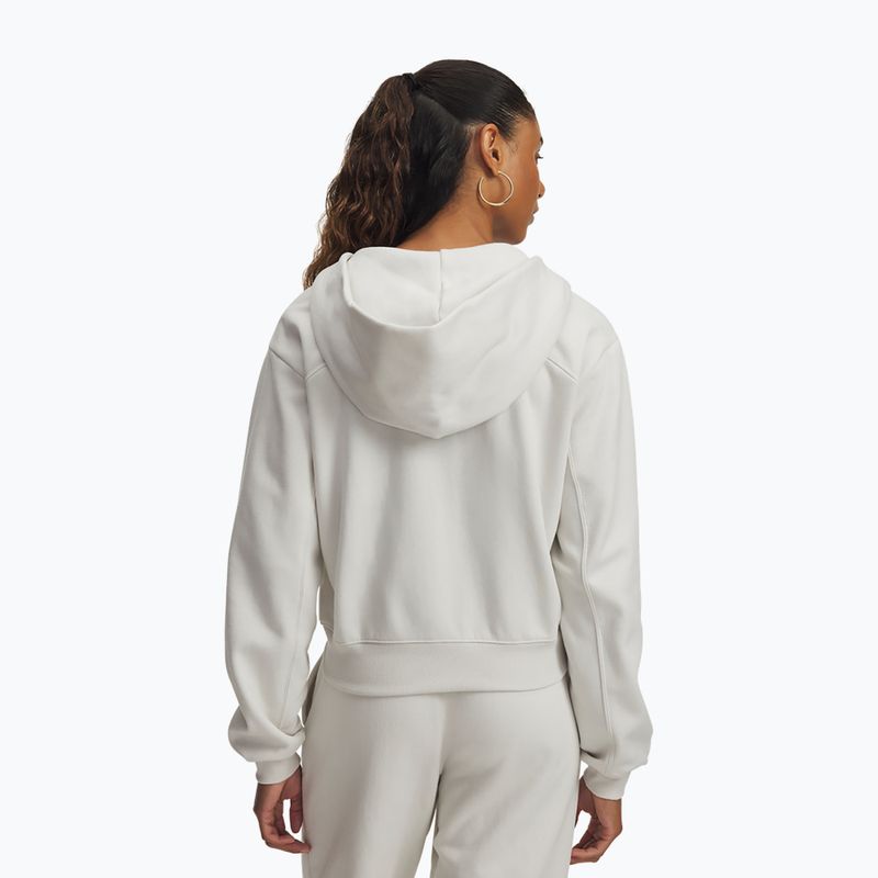 Női edzőfelső Under Armour Icon Vida Fleece FZ summit white/summit white 2