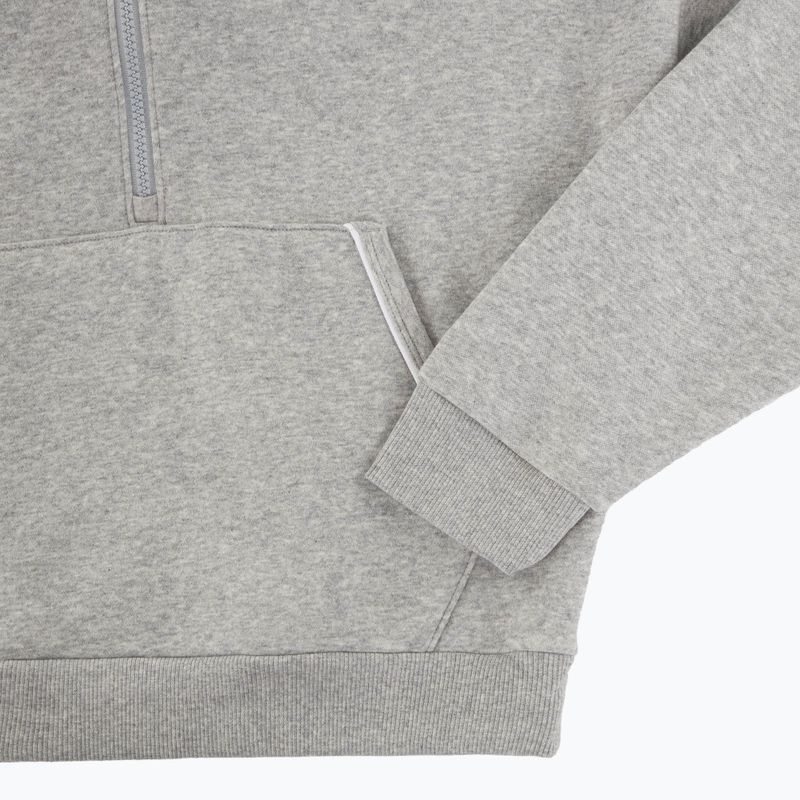 Női Under Armour Rival Fleece Piped HZ kapucnis pulóver mod szürke világos melírozott/fehér 5