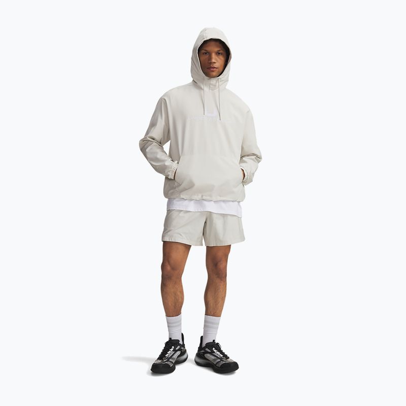 Férfi kapucnis pulóver Under Armour Unstoppable Woven Hoodie summit white/white 2