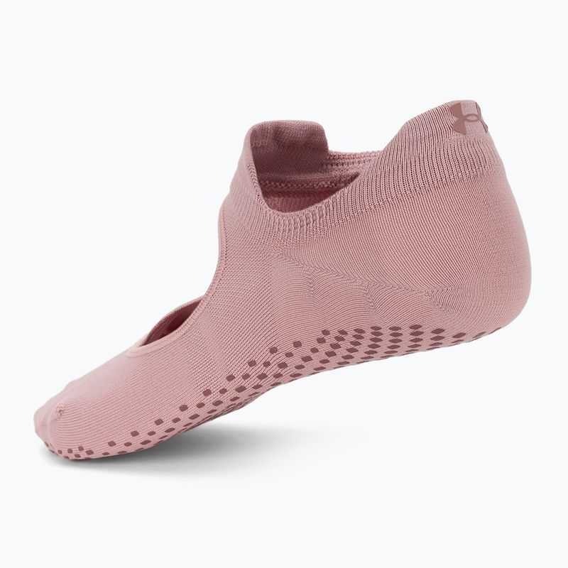 Női zokni Under Armour Breathe Balance 2 pár tourmaline pink/maroon mist/halo gray 2
