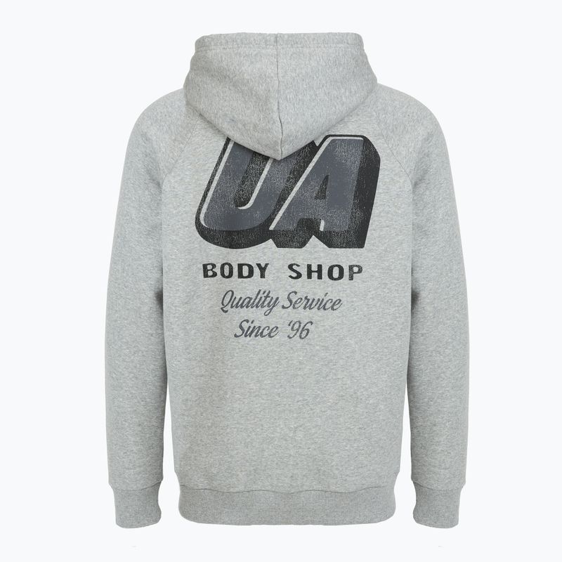 Férfi Under Armour Rival Fleece HBR Logo kapucnis pulóver mod gray light heather/castlerock 5