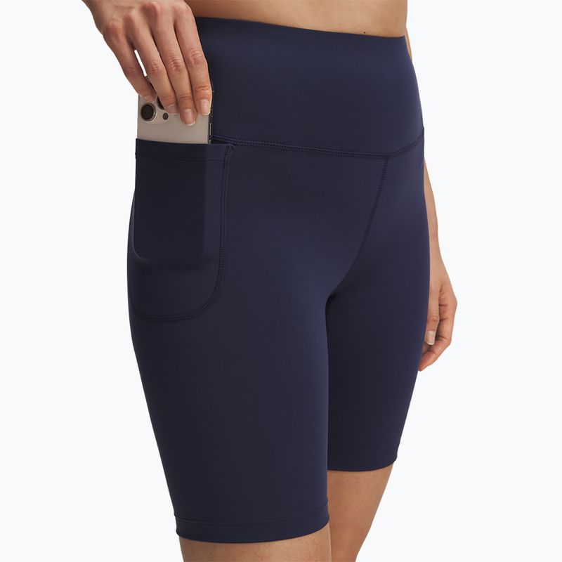 Női edzőshort Under Armour Motion Bike EMEA mosott tengerészkék/fehér 4