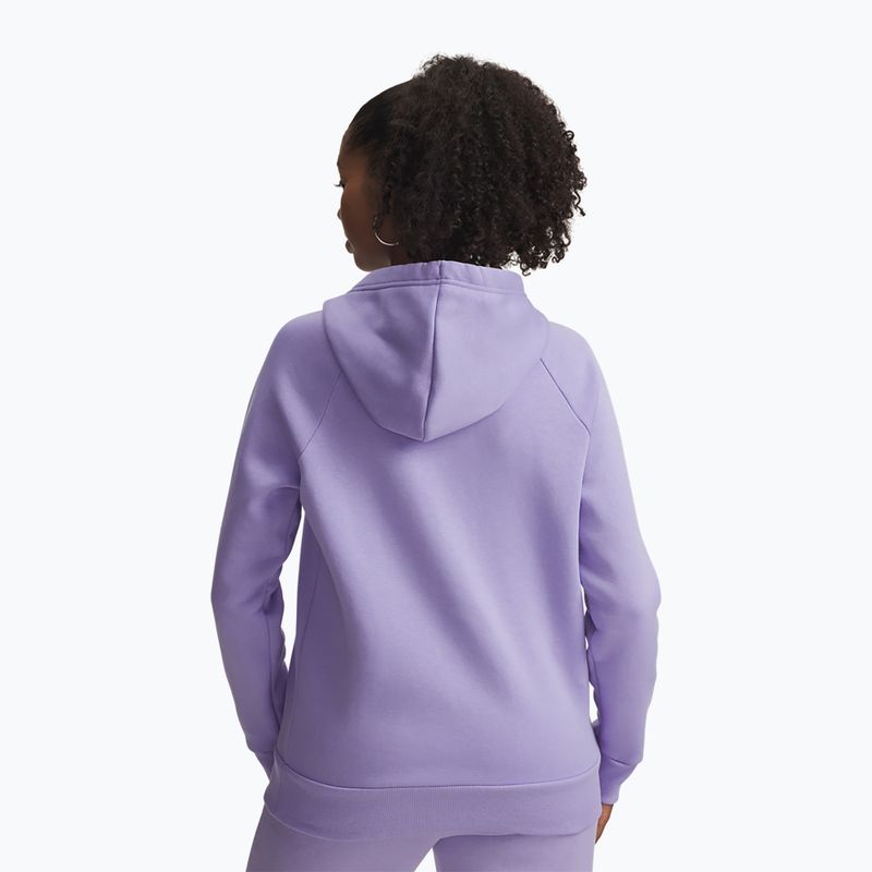 Női Under Armour Rival Fleece kapucnis pulóver átlátszó/fehér 2