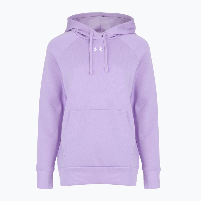 Női Under Armour Rival Fleece kapucnis pulóver átlátszó/fehér 4