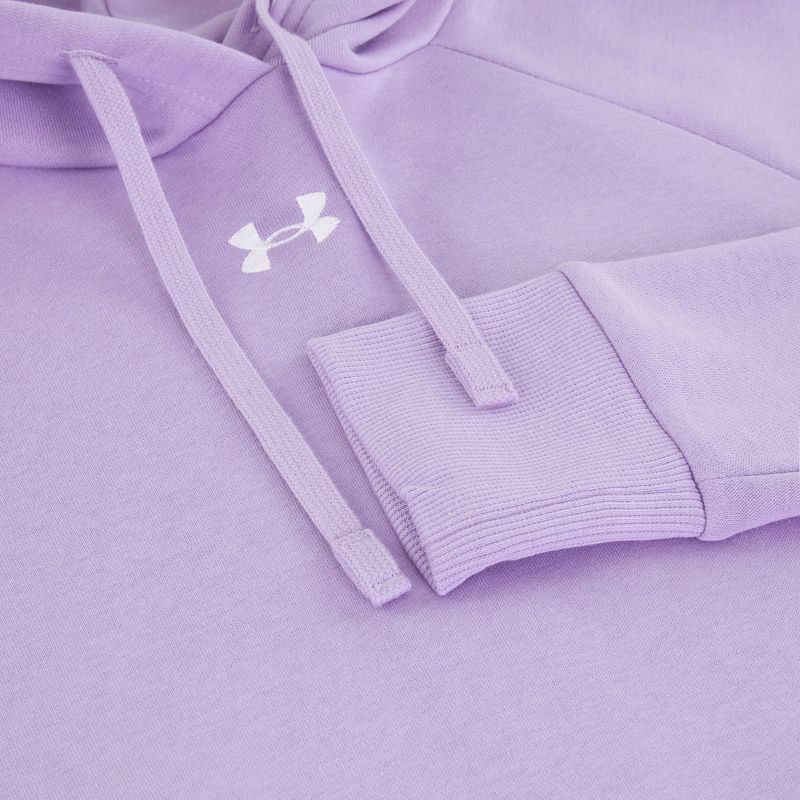 Női Under Armour Rival Fleece kapucnis pulóver átlátszó/fehér 7