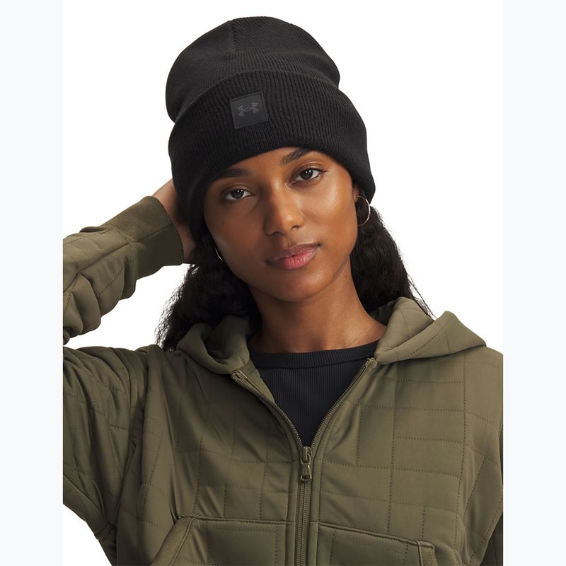 Női téli sapka Under Armour Halftime beanie black/black/anthracite 3