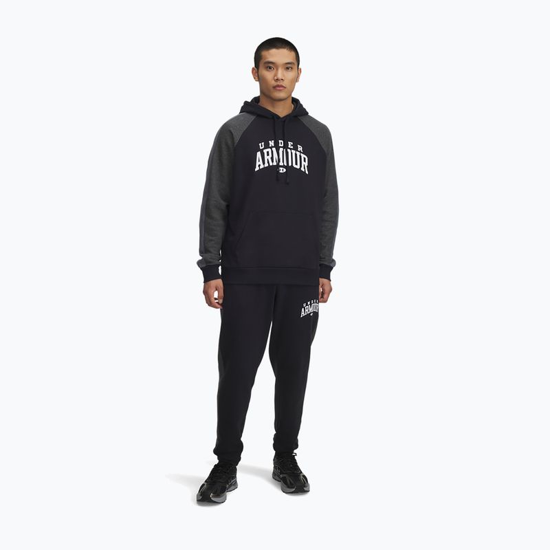 Férfi tréningnadrág Under Armour Rival Fleece Colorblock black/castlerock/white 2