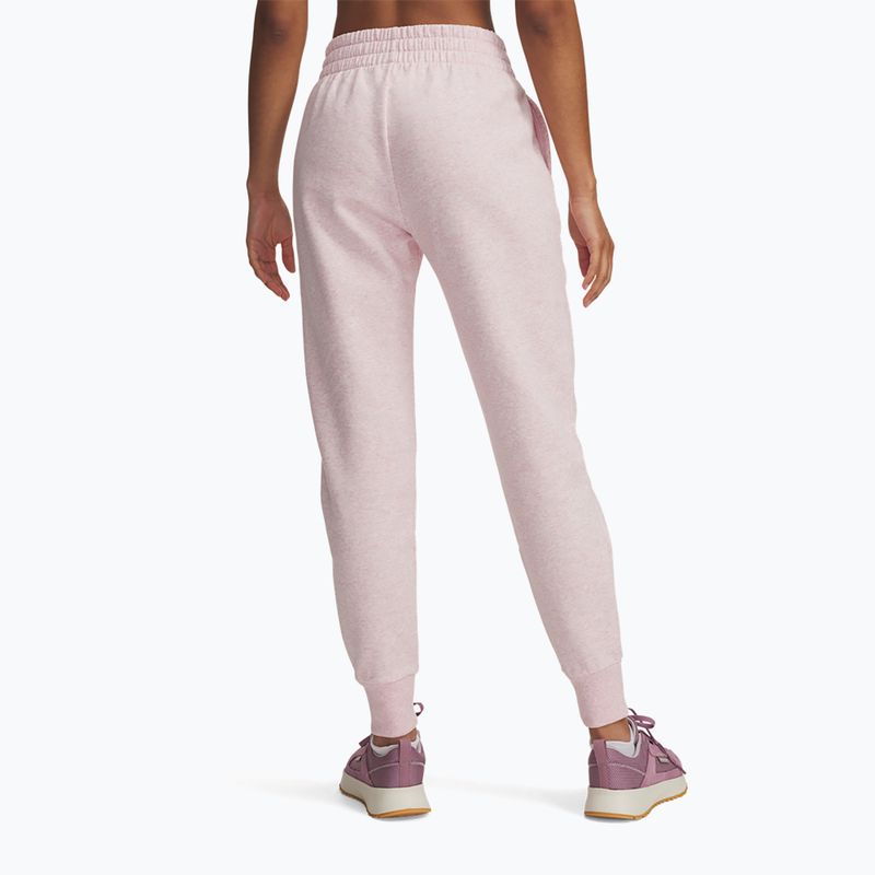 Női nadrág Under Armour Rival Fleece prime pink light heather/prime pink 3