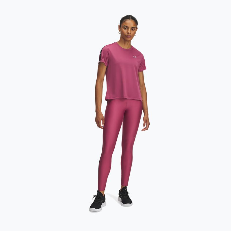 Női leggings Under Armour Tech Wordmark Tape fuchsia dusk/black/white 2