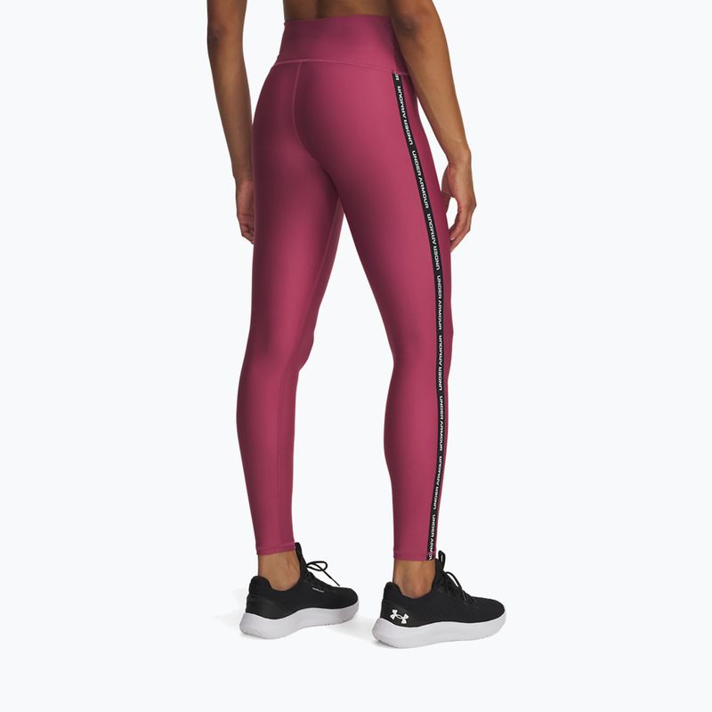 Női leggings Under Armour Tech Wordmark Tape fuchsia dusk/black/white 3