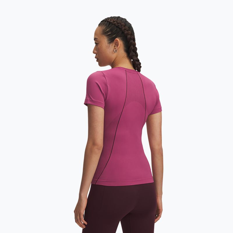 Női edzőpóló Under Armour Vanish Seamless fuchsia dusk/dark maroon/dark maroon 2