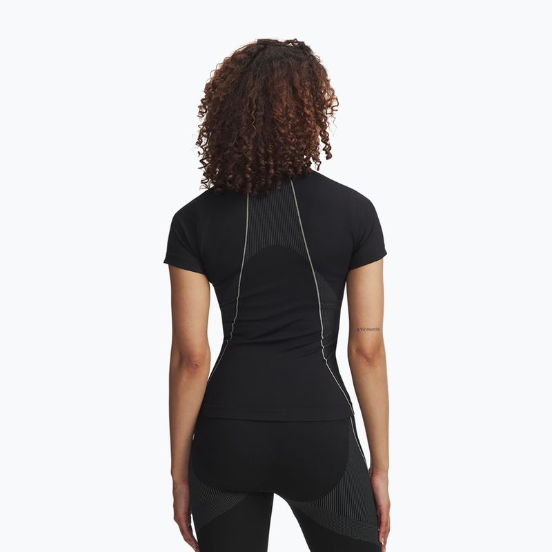 Női edzőpóló Under Armour Vanish Seamless black/steel/steel 2