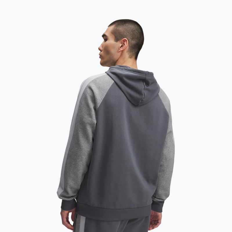 Férfi Under Armour Rival Fleece Colorblock kapucnis pulóver castlerock/mod gray/white 2
