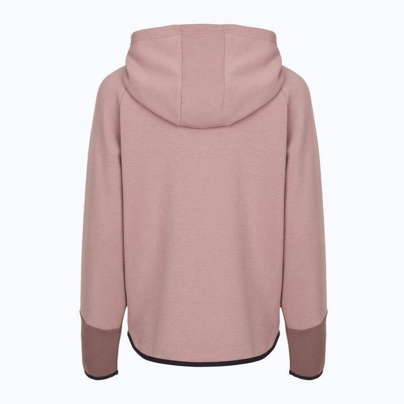 Női pulóver Under Armour Unstoppable Fleece HZ tourmaline pink/maroon mist/black 5