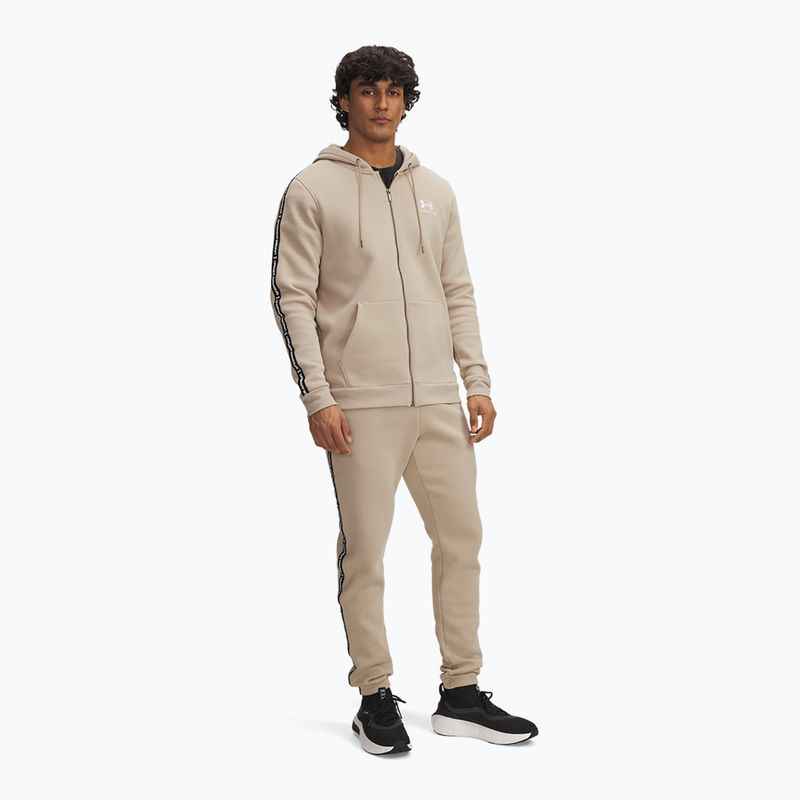 Férfi nadrág Under Armour Icon Fleece Jgr city khaki/white 2