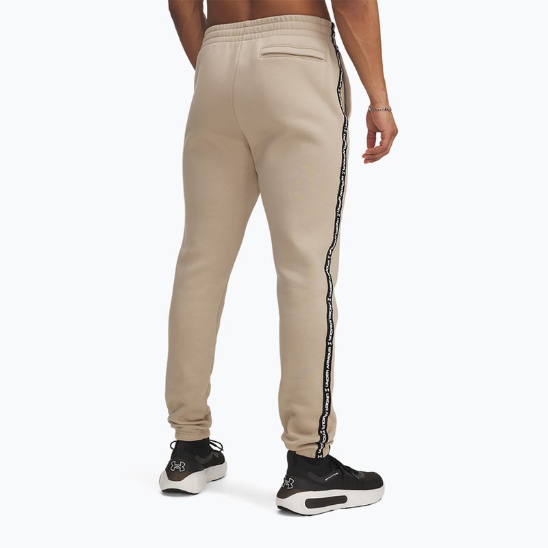 Férfi nadrág Under Armour Icon Fleece Jgr city khaki/white 3