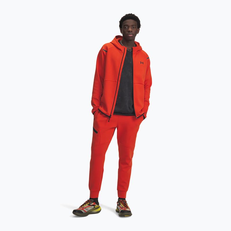Férfi tréningnadrág Under Armour Unstoppable Fleece Jgr surplus orange black 2