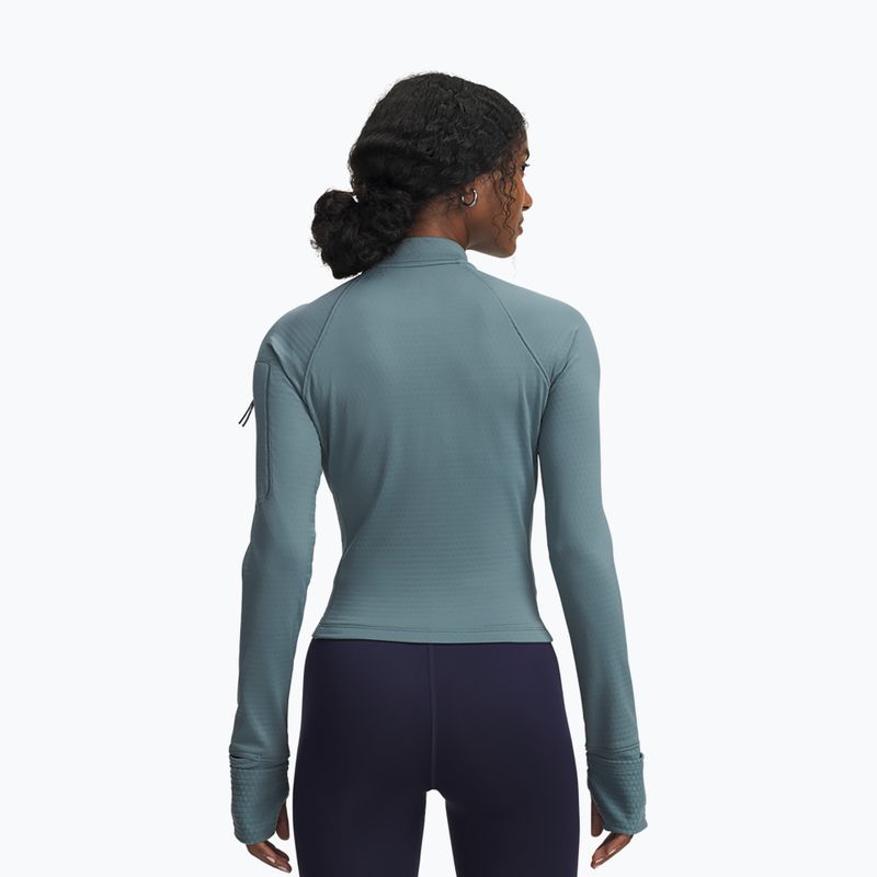 Női futó pulóver Under Armour Pro Half Zip jasper blue/reflective 2