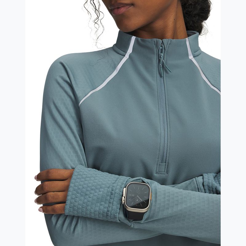 Női futó pulóver Under Armour Pro Half Zip jasper blue/reflective 3