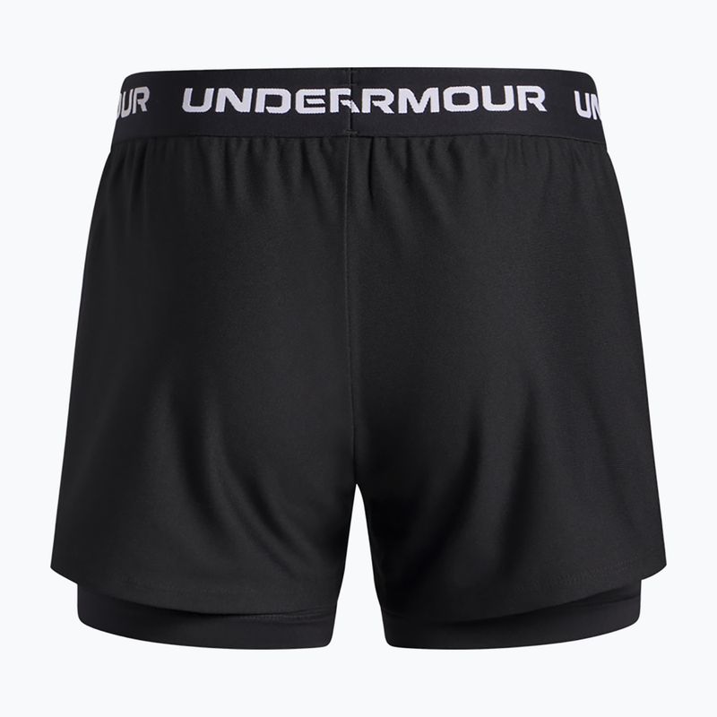 Gyerek edző rövidnadrág Under Armour UA Tech Play Up 2IN1 Shorts black/black/white 2