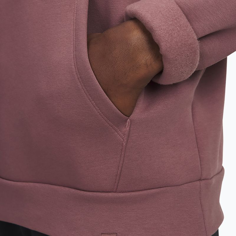 Férfi pulóver Under Armour Project Rock Icon Hoody maroon mist/black 3
