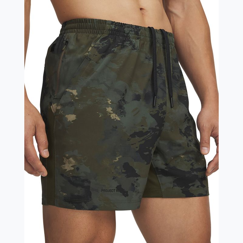 Férfi edzőshort Under Armour Project Rock Ultimate expedition green/black 4