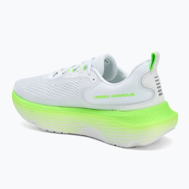 Férfi futócipő Under Armour Infinite Elite 2 távoli szürke/hyper zöld/fehér 3