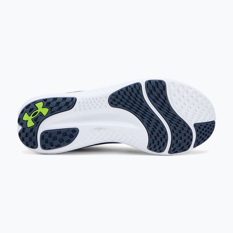 Férfi futócipő Under Armour Charged Speed Swift mosott tengerészkék/fekete/magas láthatóságú sárga 4