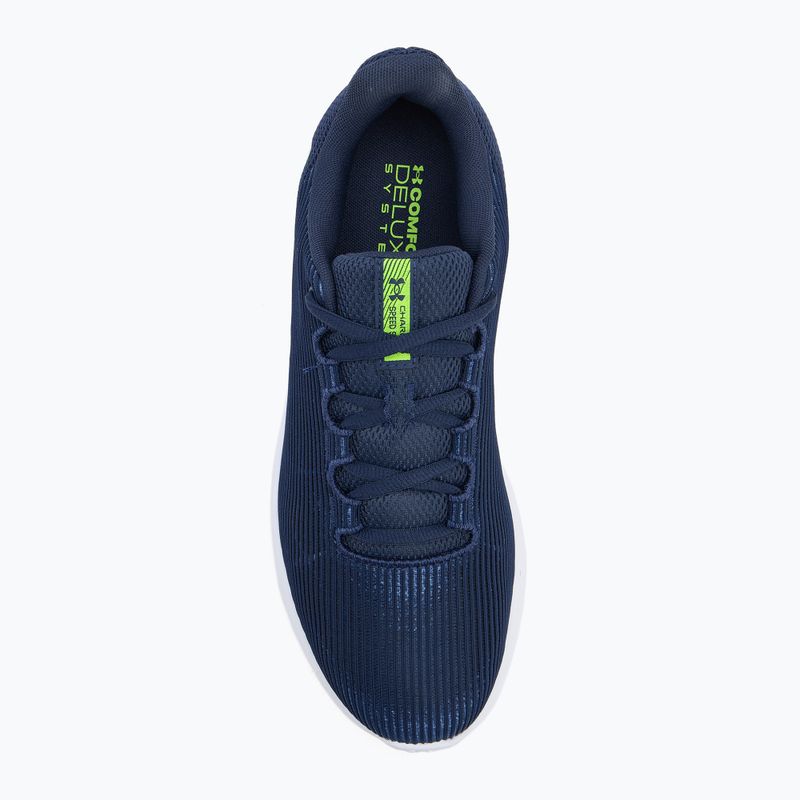 Férfi futócipő Under Armour Charged Speed Swift mosott tengerészkék/fekete/magas láthatóságú sárga 5