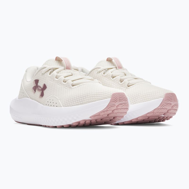 Női futócipő Under Armour Charged Surge 4 summit white/tourmaline pink/metallic tourmaline pink 2