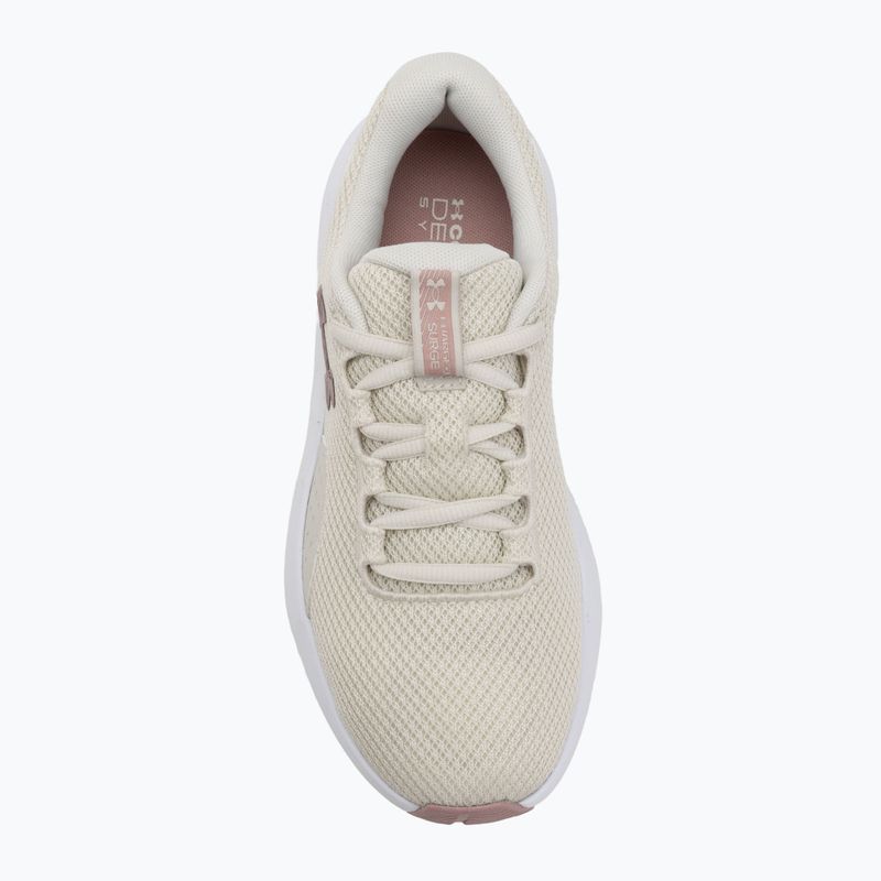 Női futócipő Under Armour Charged Surge 4 summit white/tourmaline pink/metallic tourmaline pink 5