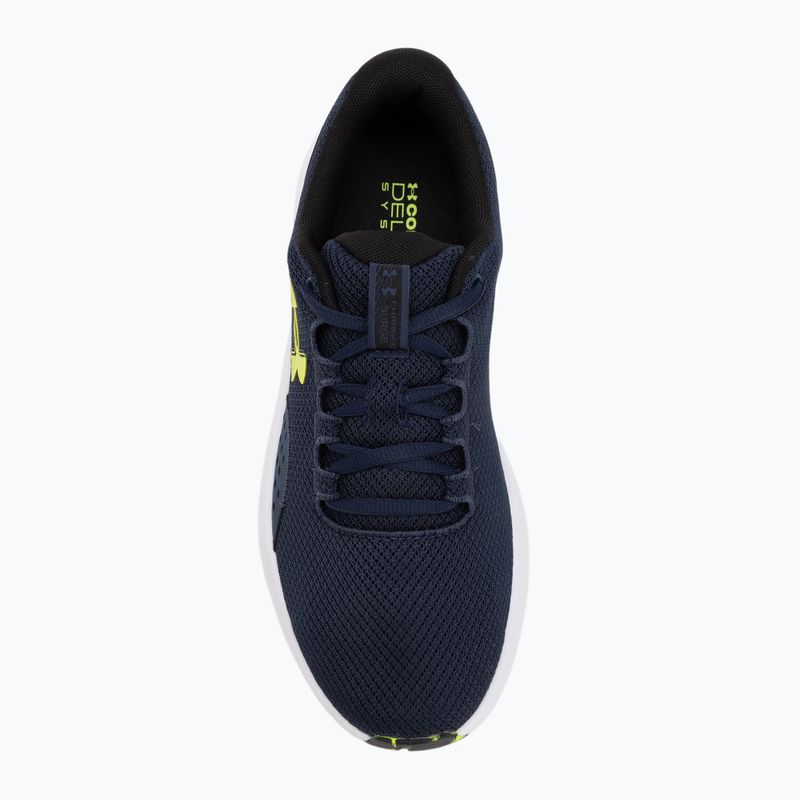 Férfi futócipők Under Armour Charged Surge 4 washed navy/black/high vis yellow 5