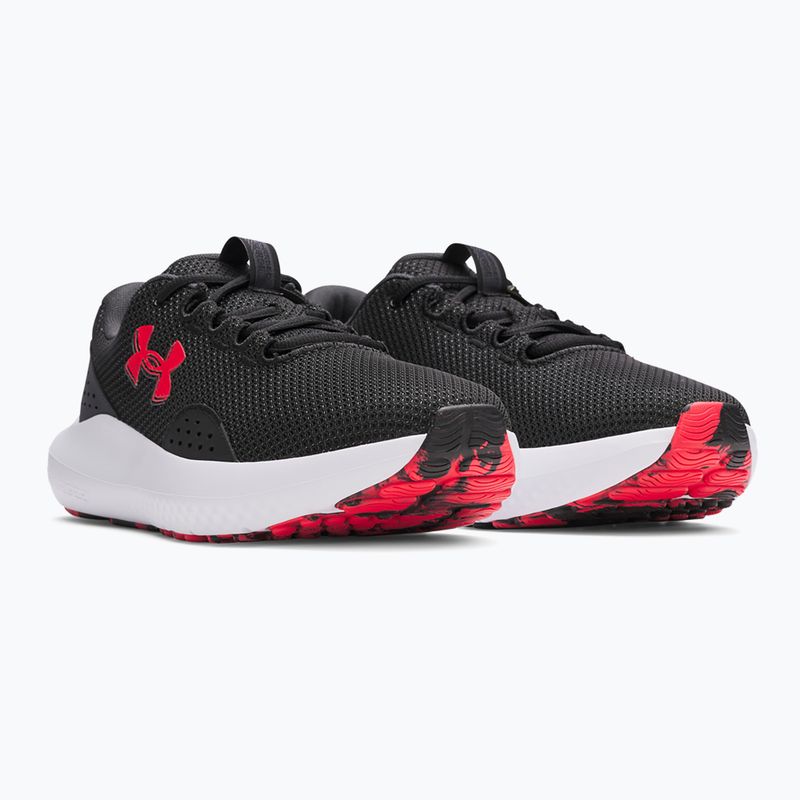 Férfi futócipő Under Armour Charged Surge 4 black/anthracite/racer red 2