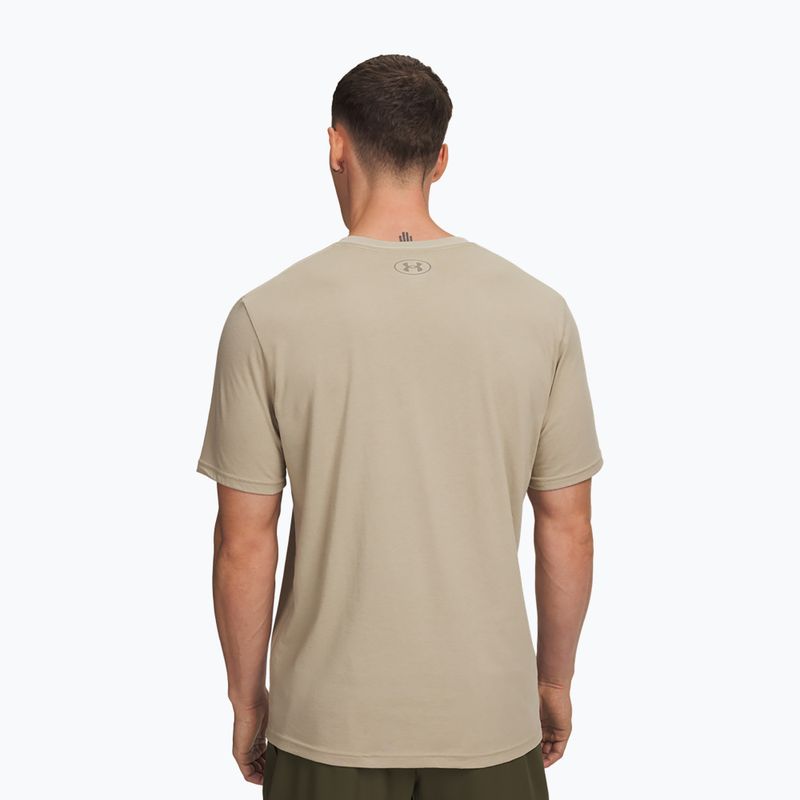 Férfi póló Under Armour Sportstyle Left Chest city khaki/taupe dusk 2