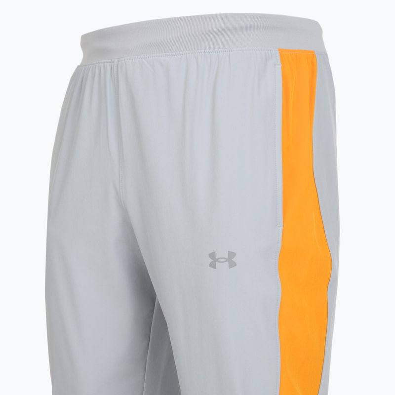 Férfi futónadrág Under Armour Velociti Storm mod gray/squad orange/reflective 3