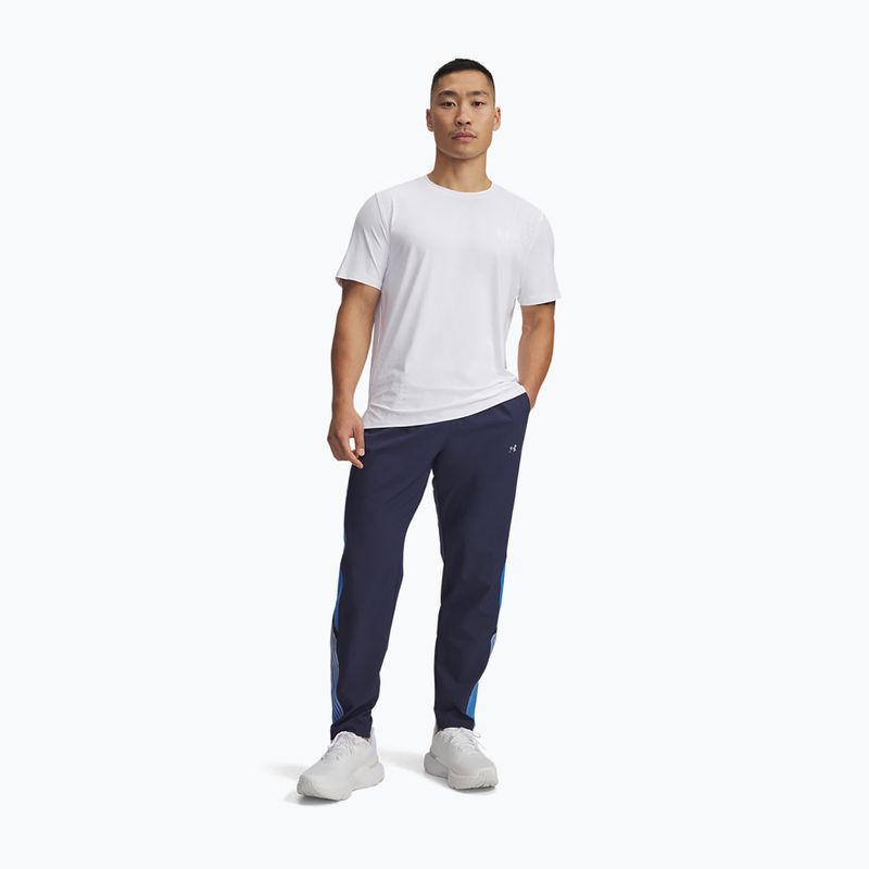 Férfi futónadrág Under Armour Velociti Storm mosott tengerészkék/kék atlantisz/visszaverődés 2